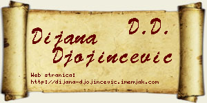 Dijana Đojinčević vizit kartica